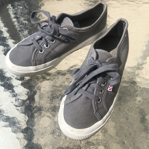 Superga Unisex Gray Cotu Classic S000010-M38 Sneakers Women's 6 Men's 4.5 - Picture 11 of 15